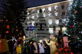 Ямбол - община Тунджа - коледна елха - светлини