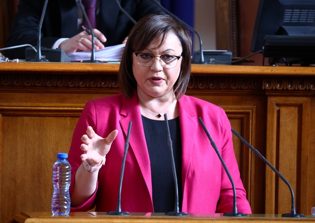 Корнелия Нинова: За да имаме средства за икономика, социална политика и здравеопазване, първото условие е да спрем кражбите в държавата