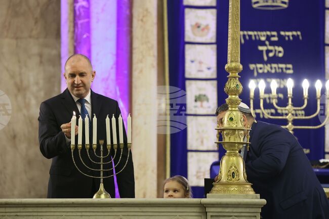 Софийска синагога - Ханука - церемония