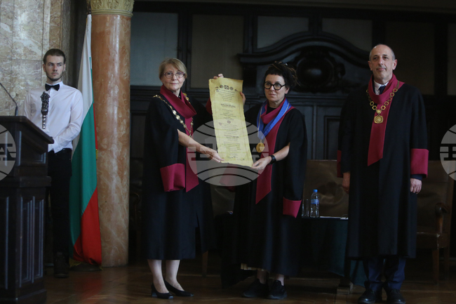 Олга Токарчук - „Доктор хонорис кауза“ - връчване