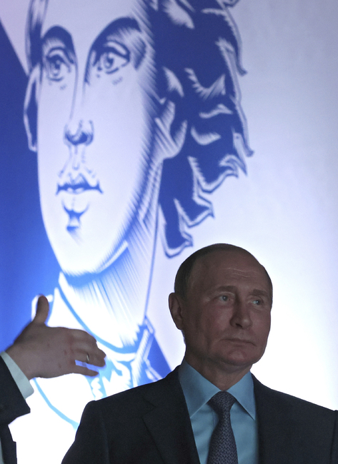 Чествайки Петър Велики, Кремъл изостави довода за украинската „денацификация“ и обяви, че „специалната военна операция“ „възвръща“ земи и „подсилва“ Русия