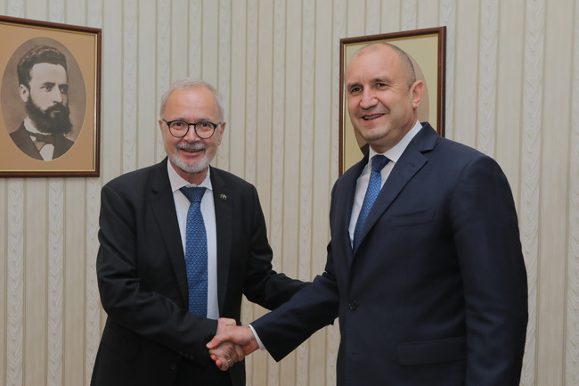 Румен Радев - Вернер Хойер - среща