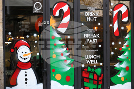 Сърбия - Белград - празнична украса