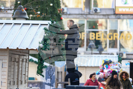 Сърбия - Белград - празнична украса