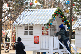 Сърбия - Белград - празнична украса