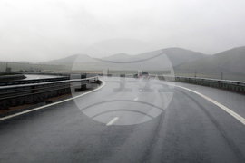 Сливница - магистрала - дъжд