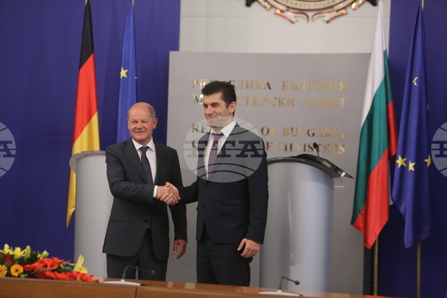 Кирил Петков - Олаф Шолц - среща