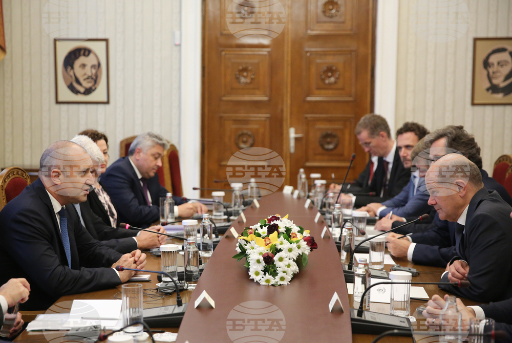 Румен Радев - Олаф Шолц - среща