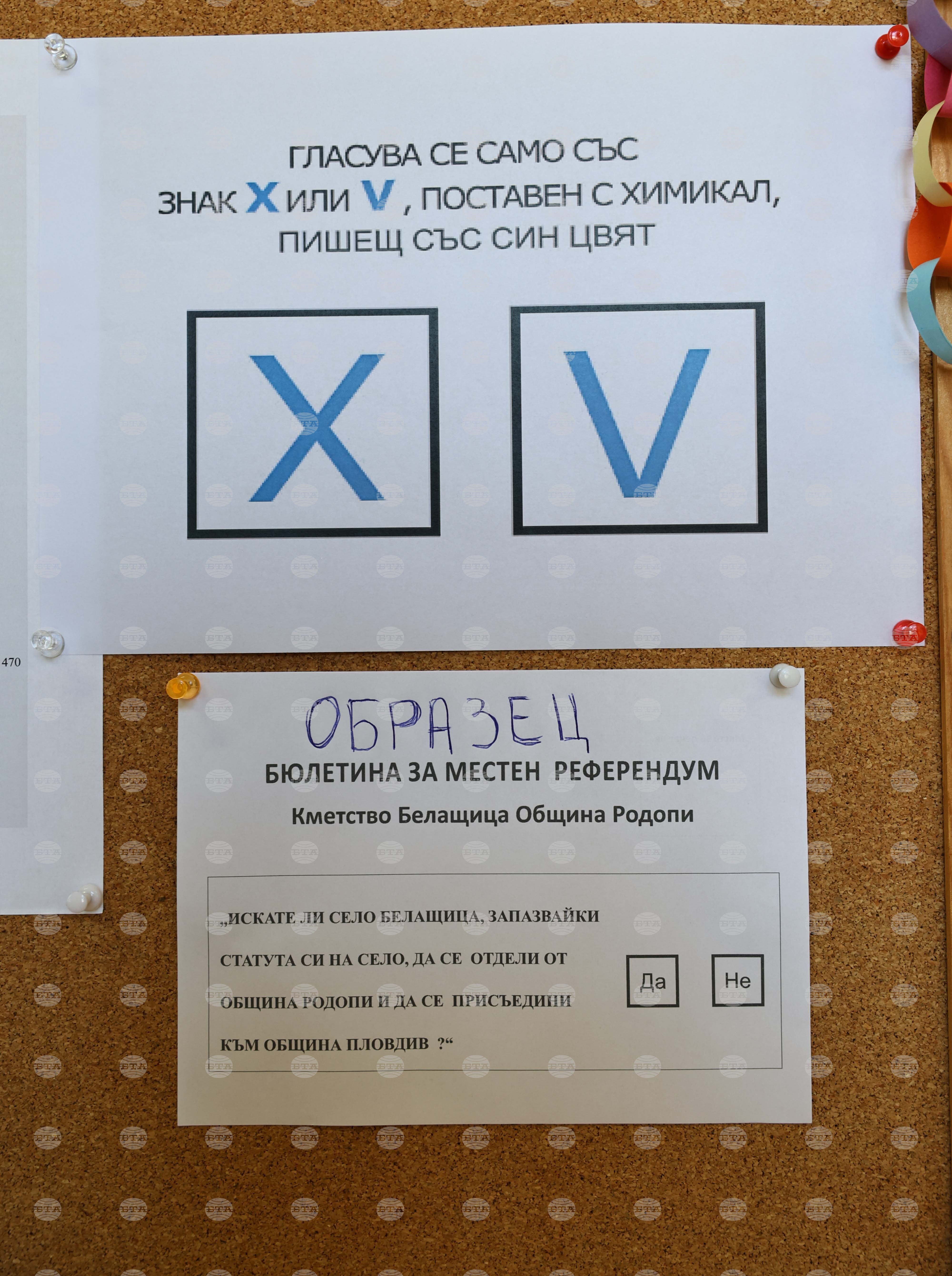 Село Белащица - местен референдум
