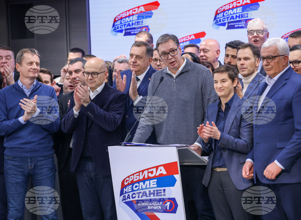 Сърбия - парламентарни и местни избори - Александър Вучич - пресконференция