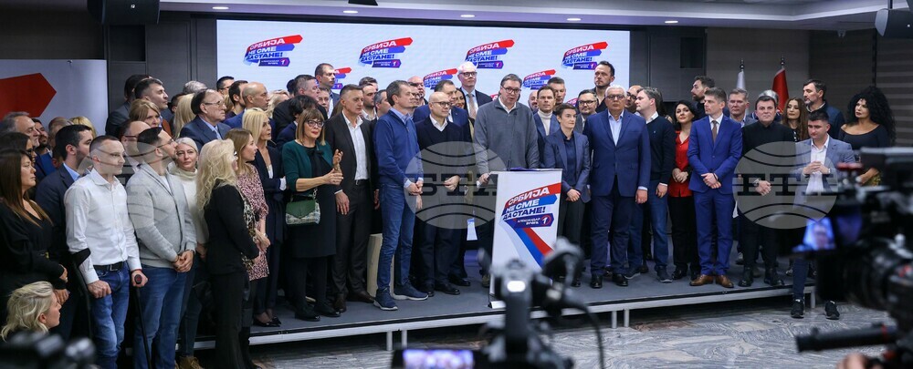 Сърбия - парламентарни и местни избори - Александър Вучич - пресконференция