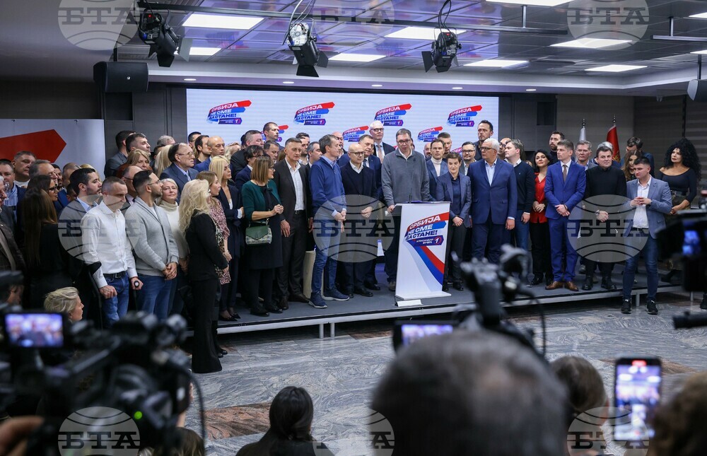 Сърбия - парламентарни и местни избори - Александър Вучич - пресконференция