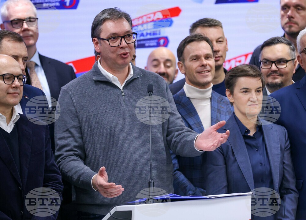 Сърбия - парламентарни и местни избори - Александър Вучич - пресконференция