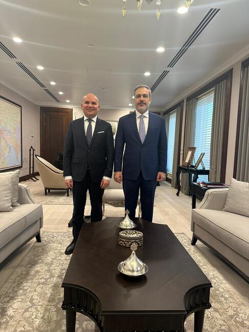 Илхан Кючюк в Анкара – срещна се с външния министър на Турция Хакан Фидан