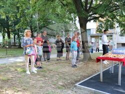 Йордан Йовчев, кметът Илко Стоянов и Александър Личев откриха новоизградена стрийт фитнес площадка в Благоевград