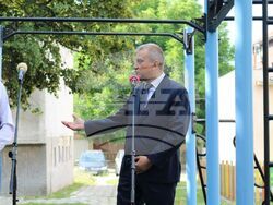 Йордан Йовчев, кметът Илко Стоянов и Александър Личев откриха новоизградена стрийт фитнес площадка в Благоевград