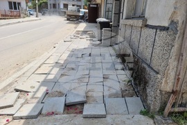 Трявна - поройни дъждове - щети