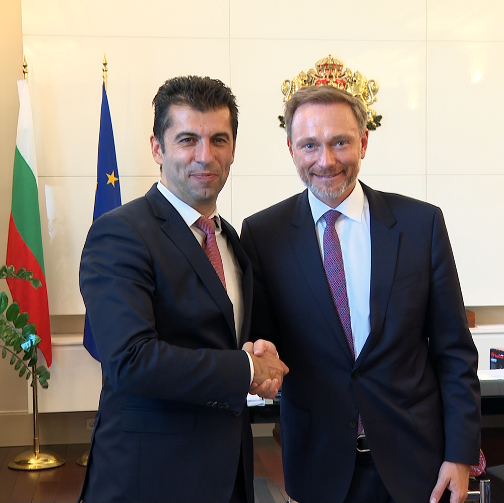 Германският финансов министър Линднер към премиера Петков: Оценяваме високо Вашето лидерство, което показахте в решаващ момент и се изправихте срещу Газпром
