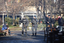 Благоевград - градска градина - полицейски патрул