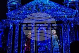 "Disney+" - начало - 3D мапинг шоу