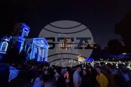 "Disney+" - начало - 3D мапинг шоу