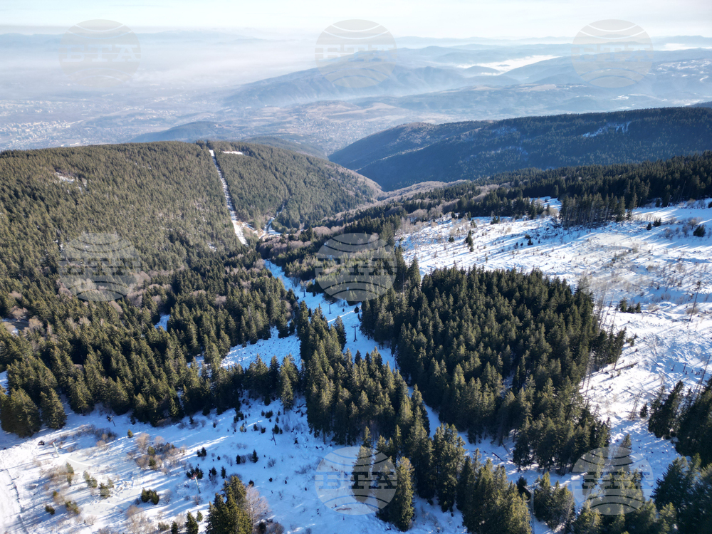 Природен парк Витоша - зимен ден - изглед