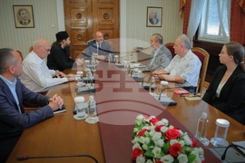 Румен Радев - йеромонах Гавриил - среща