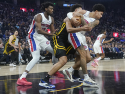 Pistons Warriors Basketball