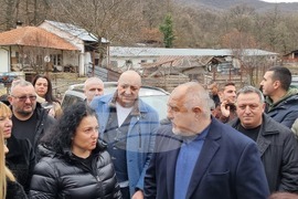 Село Медвен - Бойко Борисов - брифинг