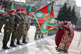 Благоевград - Богоявление - освещаване на бойни знамена