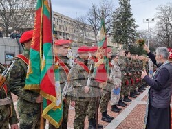 Шумен - Богоявление - български бойни знамена и знамена-светини - освещаване