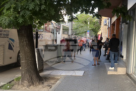 Протестиращи - автобуси