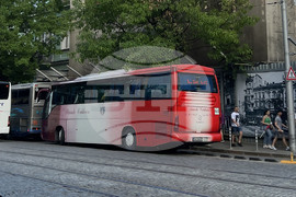 Протестиращи - автобуси