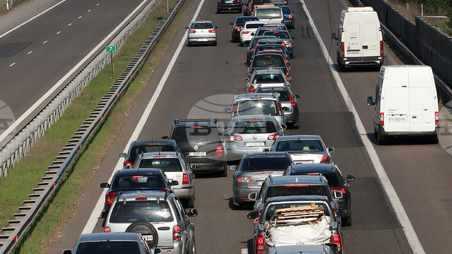 Heavy Traffic for Trucks and Passenger Cars at Kalotina, Kapitan Andreevo Border Crossings 