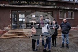 Работещи в столичната Спешна помощ - протест