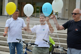 Русе - велосипедисти - флашмоб