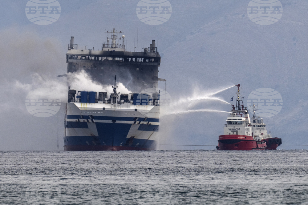 Seven Bulgarians Still Missing after Ferry Fire in Ionian Sea