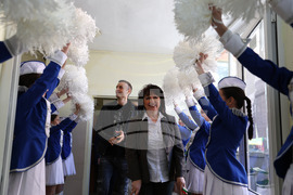 Благоевград - Димитър Бербатов - 7 СУ „Кузман Шапкарев" - посещение