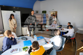 Благоевград - Димитър Бербатов - 7 СУ „Кузман Шапкарев" - посещение