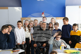 Благоевград - Димитър Бербатов - 7 СУ „Кузман Шапкарев" - посещение