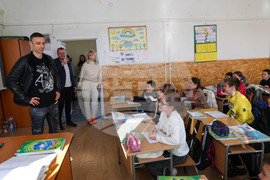 Благоевград - Димитър Бербатов - 7 СУ „Кузман Шапкарев" - посещение