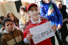 Благоевград - Димитър Бербатов - 7 СУ „Кузман Шапкарев" - посещение