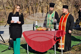 Сандански - пешеходна алея - първа копка