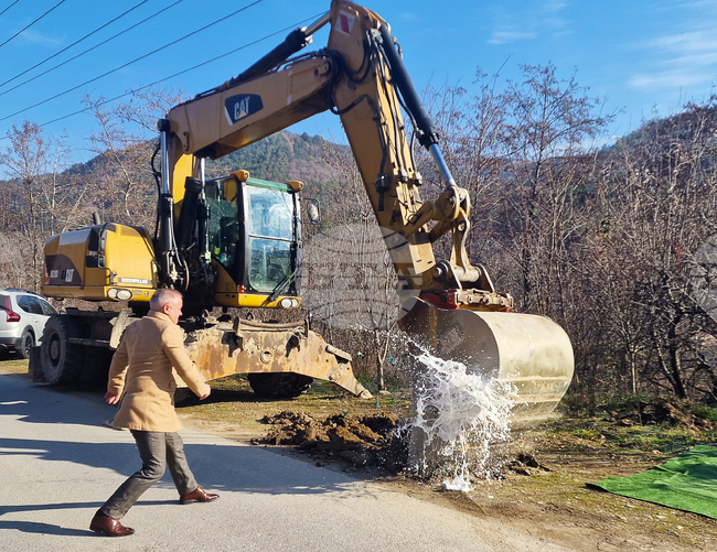 Сандански - пешеходна алея - първа копка 