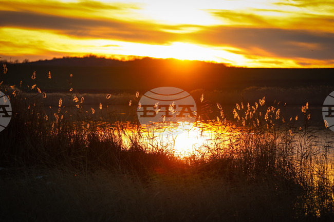 Бургас - Мандренско езеро - залез