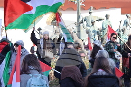 Румъния - протестното шествие в подкрепа на Палестина