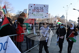 Румъния - протестното шествие в подкрепа на Палестина