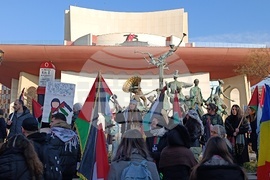 Румъния - протестното шествие в подкрепа на Палестина