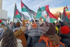 Румъния - протестното шествие в подкрепа на Палестина