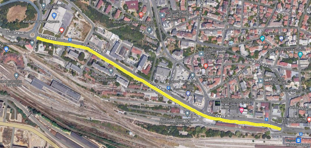 Община Варна: От 17 януари се затваря за основен ремонт участък от южното платно на ул. „Девня“. Няма да има пълно затваряне на движението